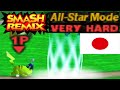 Smash Remix All Star Mode Gameplay With NTSC J Pikachu VERY HARD
