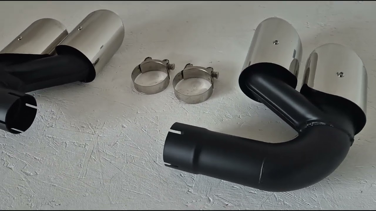 BMW X6 G06 2019–2027 Uitlaattips V1 Silver in X6M F96-stijl Video 1