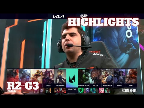 S04 vs FNC - Game 3 Highlights | Round 2 LEC 2021 Spring Playoffs | Schalke 04 vs Fnatic G3