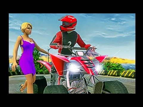 ATV Taxi driving offroad : quad bike cab stunt // offline game // ( Android ios gameplay)