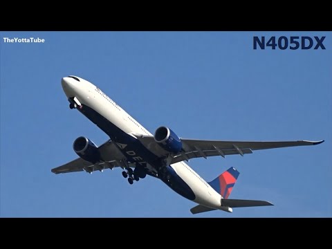 Delta Air Lines - Airbus A330-900 neo - Takeoff at AMS (N405DX)