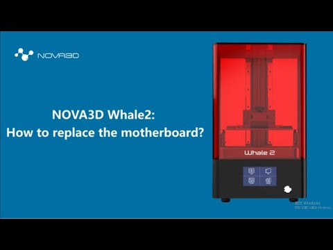 NOVA3D Whale2: How to replace the motherboard & touch screen & Motor with Lead Screw？