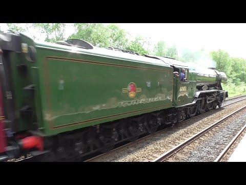 LNER A3 60103 'Flying Scotsman' at Greenfield Railway Station