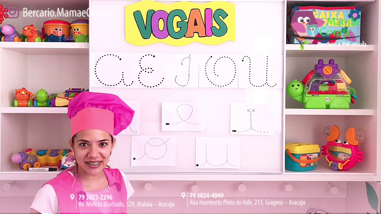 26.05.2020 - Jardim 1 - Tia Rute - Atividade: Vogais Cursivas ( maiúsculas e minúsculas).
