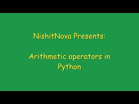 Arithmetic Operators In Python Python For Beginners Episode 3
