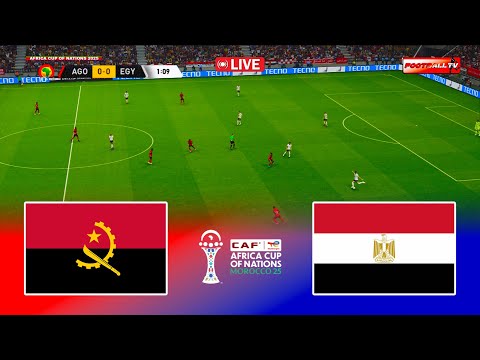 🔴ANGOLA vs EGYPT - Africa Cup of Nations 2025 EN DIRECT CAF | Pes 21 Gameplay
