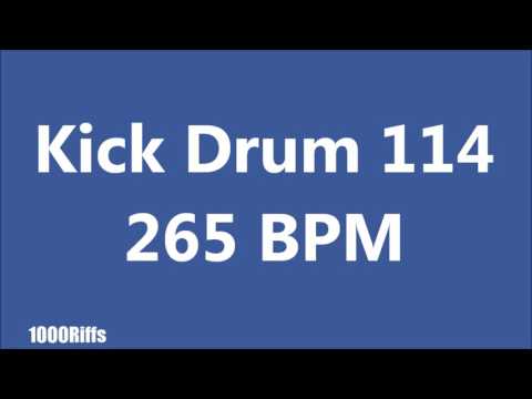 Kick Drum K114 : 265 BPM : Beats Per Minute