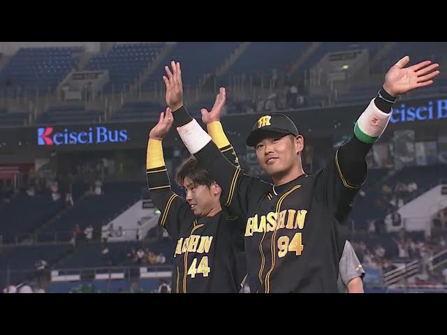 タイガース・梅野選手・原口選手ヒーローインタビュー 2019/6/4 M-T