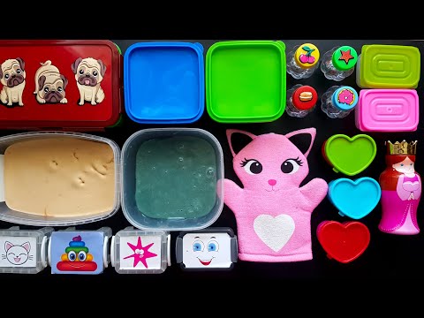 Crunchy Slime Smoothie - Mixing Old Slimes and Stuff