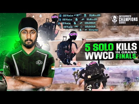 SKY ESPORTS CHAMPIONS SERIES 12 KILLS WWCD - SOLO 5 KILLS 1300 DAMAGE - iPHONE 11 - IGL POV 🚀