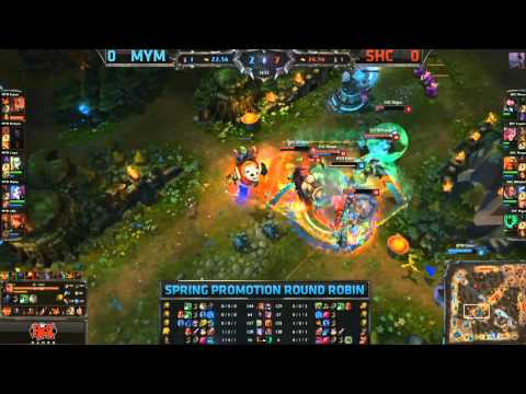 EU LCS 2014 Promotion Replacement: MYM vs SHC Game 1 Highlights