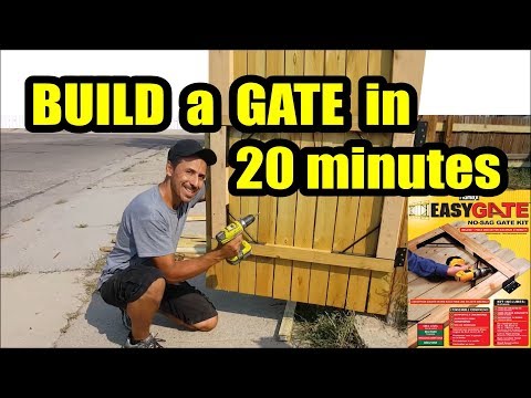 D.I.Y. wooden Gate in 20 minutes with Homax Easy Gate Kit