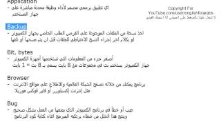 تعلم اللغة الانجليزية الدرس 137 كلمات ومفردات انجليزية تخص الكومبيوتر والانترنت الجزء 1