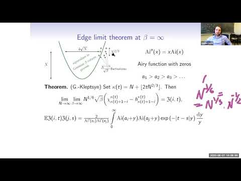 Vadim Gorin, Random matrices as seen from infinite beta, Part 2