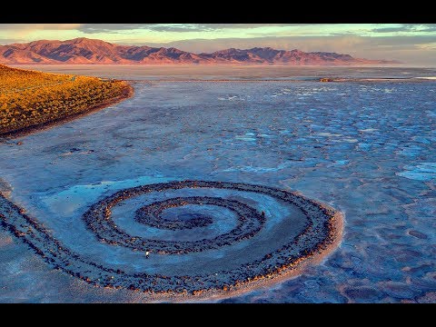 SPIRAL JETTY - Robert Smithson, 1970 - For Utah State Magazine