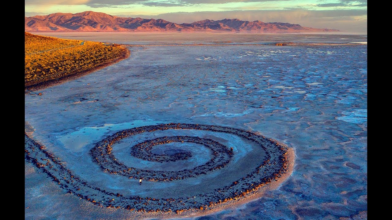 SPIRAL JETTY - Robert Smithson, 1970 - For Utah State Magazine