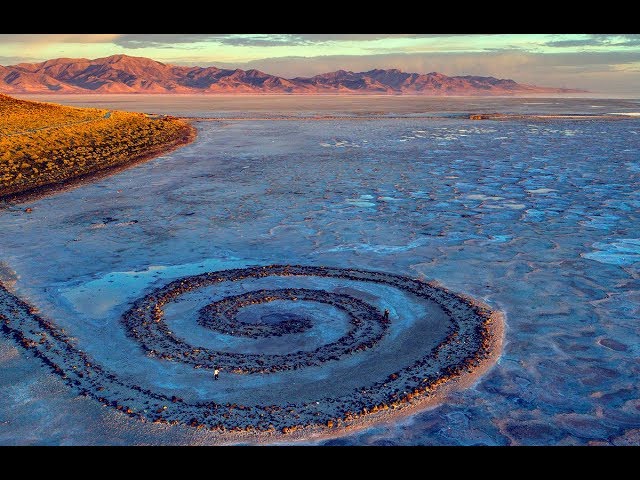 SPIRAL JETTY - Robert Smithson, 1970 - For Utah State Magazine