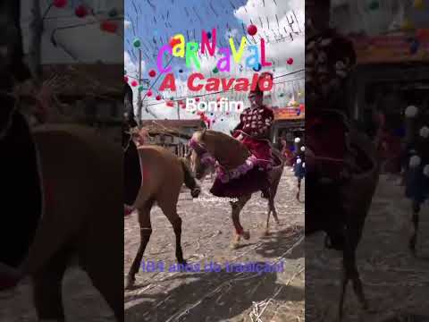 Carnaval a cavalo! 🎊 Bonfim Mg!