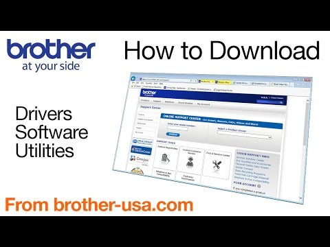 How to download software, drivers, or utilites from Brother-USA.com