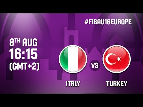 Italy v Turkey - Full Game - Round of 16 - FIBA U16 Women's European Championship 2017