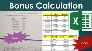 Download the video "Calculate Bonuses with VLOOKUP in Excel | Easy Sales Range Tutorial #excel"