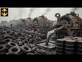 Unbelievable Recycling How Old Waste Tyres Are Turned Into Oil Fuel Steel Wires In Factory