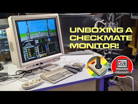 🔴️ Live: Let's Unbox the Checkmate IPS Retro Computer Monitor 🖥 It Rocks!