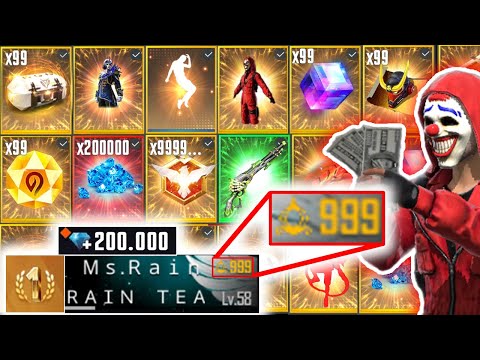 Spending 200.000!! Diamonds 😱 in Free Fire - look how it became🔥