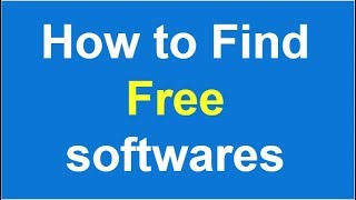 How To Find Free Alternative Software