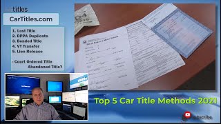 Top 5 Ways to Get A Car Title in 2021