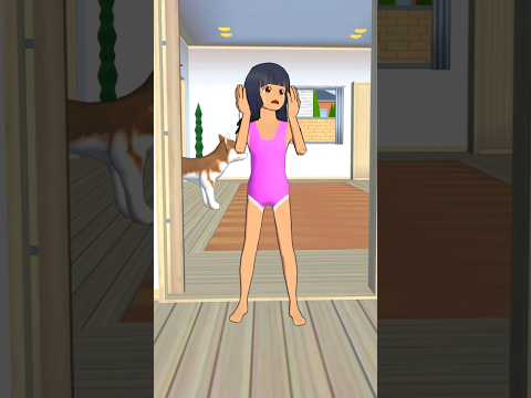 Mio dianggap sebagai hantu 😛#shorts #sakuraschoolsimulator #shortvideo #sakura