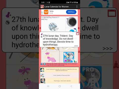 Lunar Calendar for Women Video