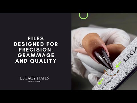 Get an even and effective filing without damaging the structure of the nail │ LEGACY NAILS