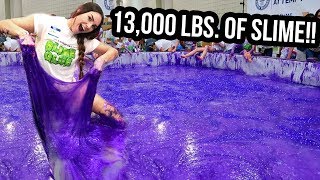 SETTING A WORLD RECORD FOR WORLD&#39;S LARGEST SLIME! (NOT CLICKBAIT)