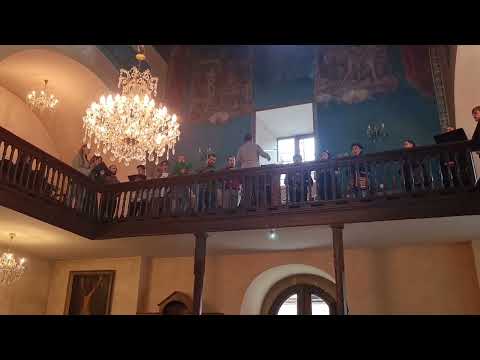 St George's Armenian church in Tbilisi. Choir rehearsal