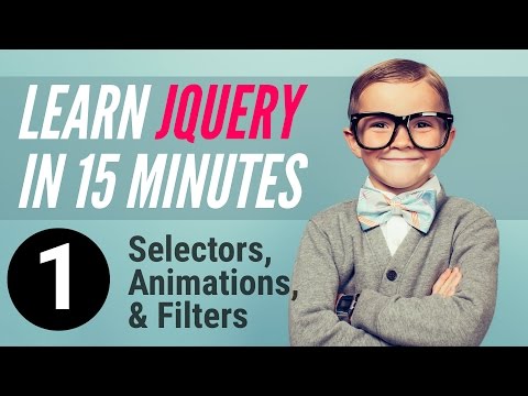 Learn jQuery in 15 minutes – Part 1 – Selectors Animations Filters