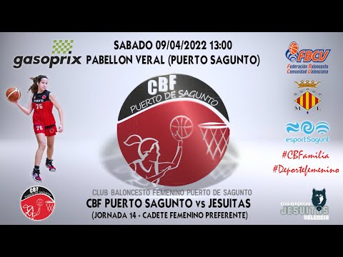 Videohighlights Cadete A Gasoprix CBF Puerto Sagunto - Jesuitas (J14 LIGA 21-22)