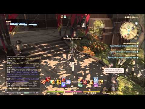FFXIV: ARR - "A Realm Relived" - 36 - Lance of Destiny (Level 20-25 LNC Quests)