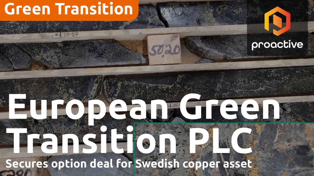 European Green Transition secures option deal for Swedish copper asset