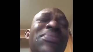 Black Man Crying Video Meme Template