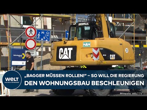 Video Thumbnail: DEUTSCHLAND: „Bagger müssen wieder rollen!“ – Gebäudetyp E soll den Wohnungsbau beschleunigen!