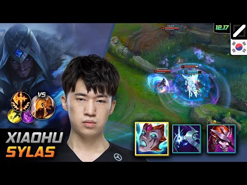 Xiaohu Mid Sylas Build Liandry's Anguish Conqueror - Xiaohu Sylas Match Highlight - LOL KR 12.17