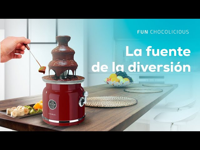 Chocolateras Cecotec Fun Chocolicious Edelstahl 3 Ebenen 90W Rot video