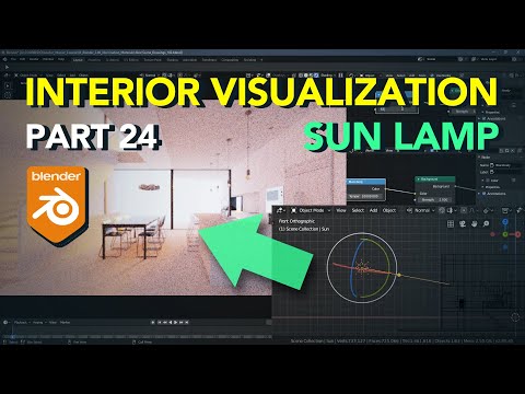 Blender Archviz: Sun Lamp | Part 24 |