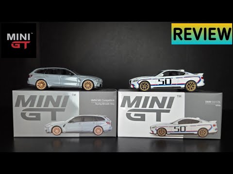 Mini GT - BMW 3.0 CSL & BMW M3 Competition Touring - REVIEW