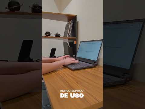 Video thumbnail of Escrivaninha com Estante Office NT 2105 Notável Móveis