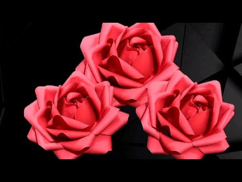 DIY realistic paper rose making | How to make paper rose | Easy craft ideas | 