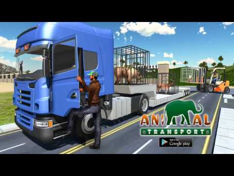 Wild Animals Transport Zoo Craft Transporter Game Video