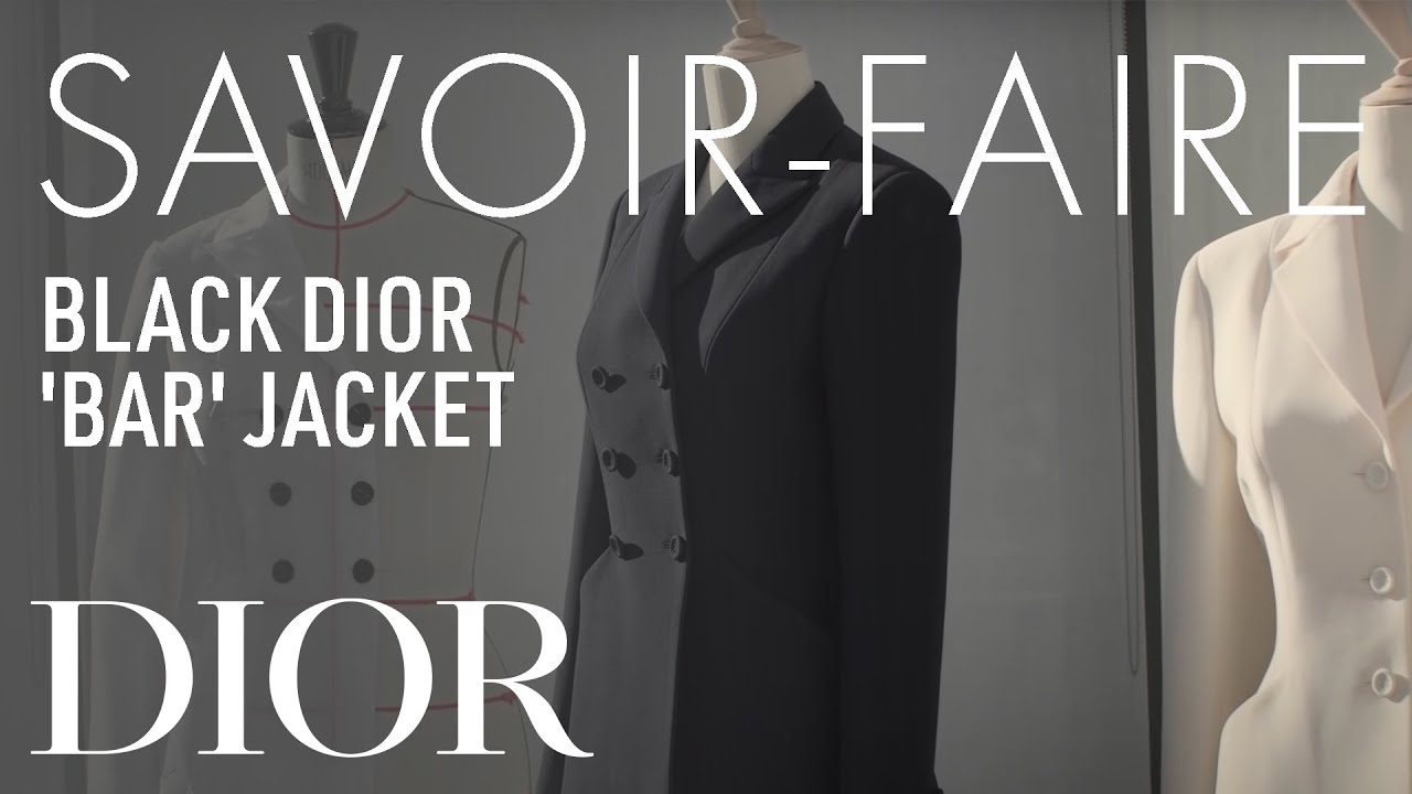 Black Dior 'Bar' Jacket Savoir-Faire thumnail