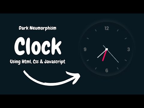Javascript Clock Ui Design